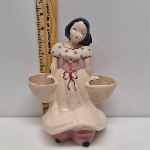 Vintage Kim Ward Lot of 2 Kaye of Hollywood California Pottery Vase Double Sided - Picture 10 of 13